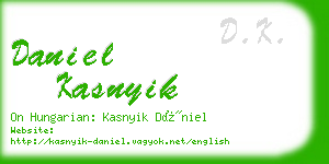 daniel kasnyik business card